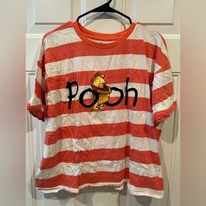 Disney Red and White Pooh Kids Shirt